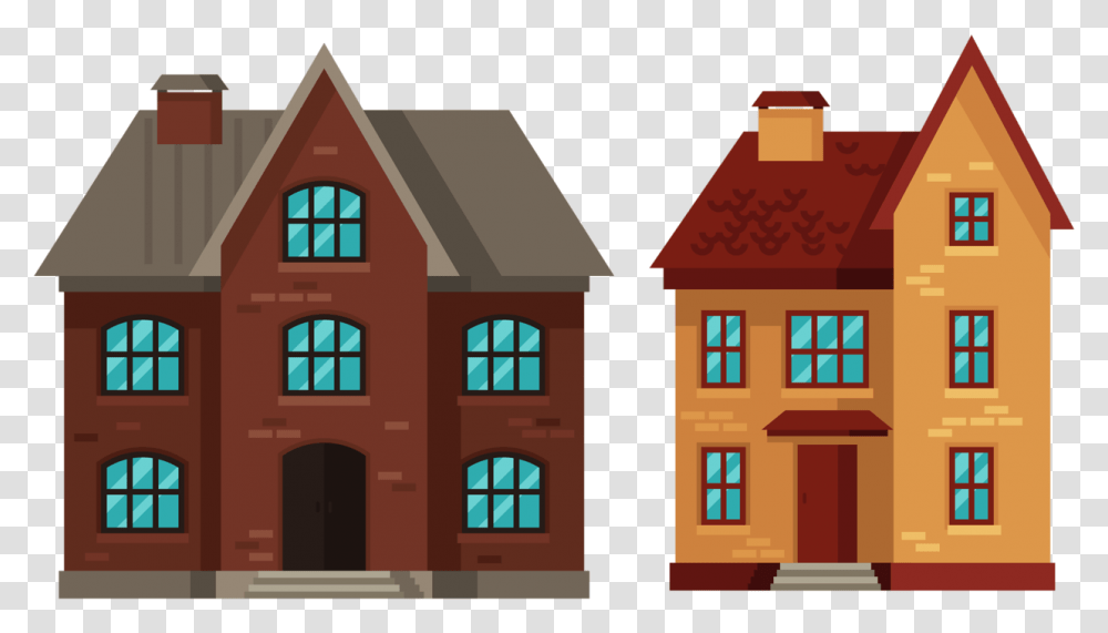 Windows Clip House Gambar Animasi Bangunan, Housing, Building, Neighborhood, Urban Transparent Png