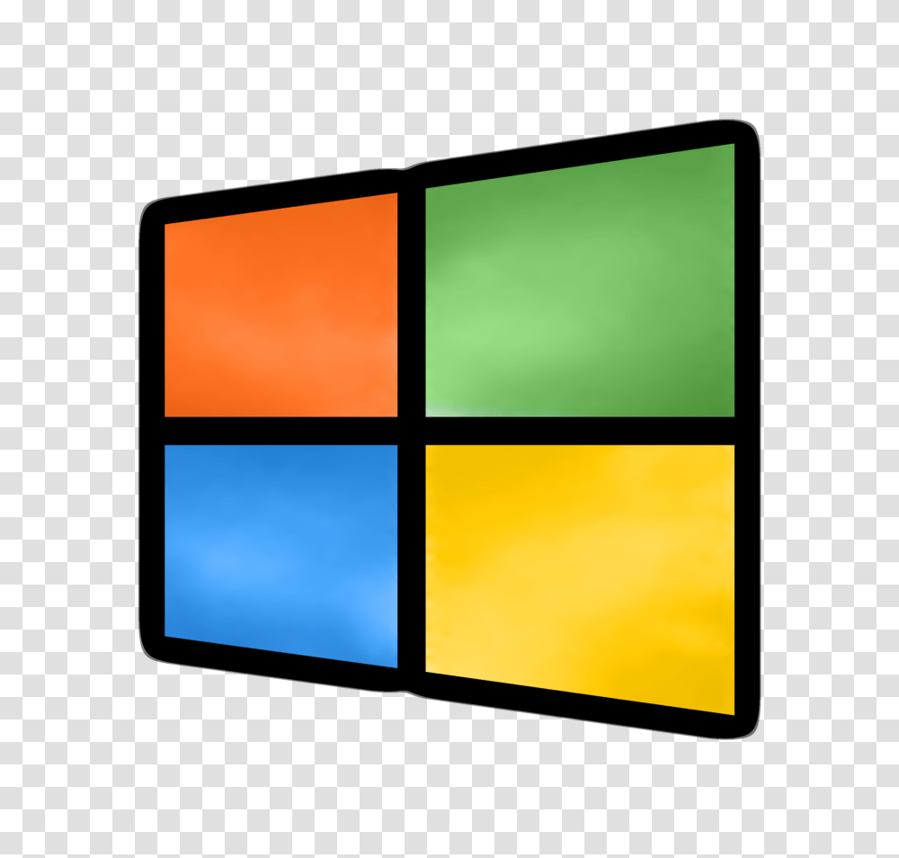 Windows Logo In Windows Style, Modern Art, Lighting Transparent Png
