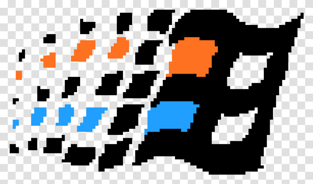 Windows Logo Pixel Art Image Windows Pixel Art, Pac Man, Text Transparent Png