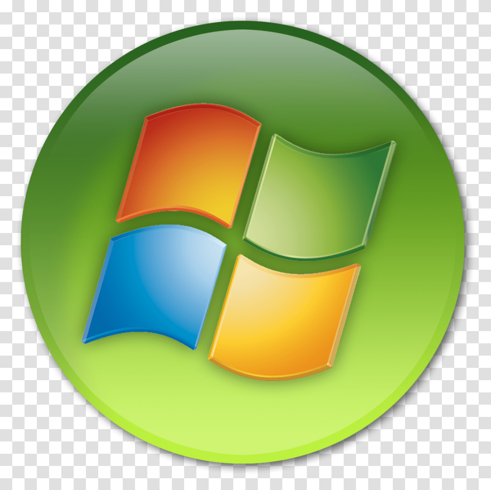 Windows Media Center Logo Windows Green Circle Icon, Trademark, Lamp Transparent Png