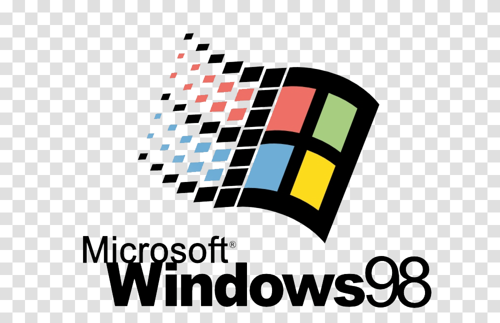 Windows Microsoft Logo Background Image Play Windows 98 Logo, Text, Chess, Game, Digital Clock Transparent Png