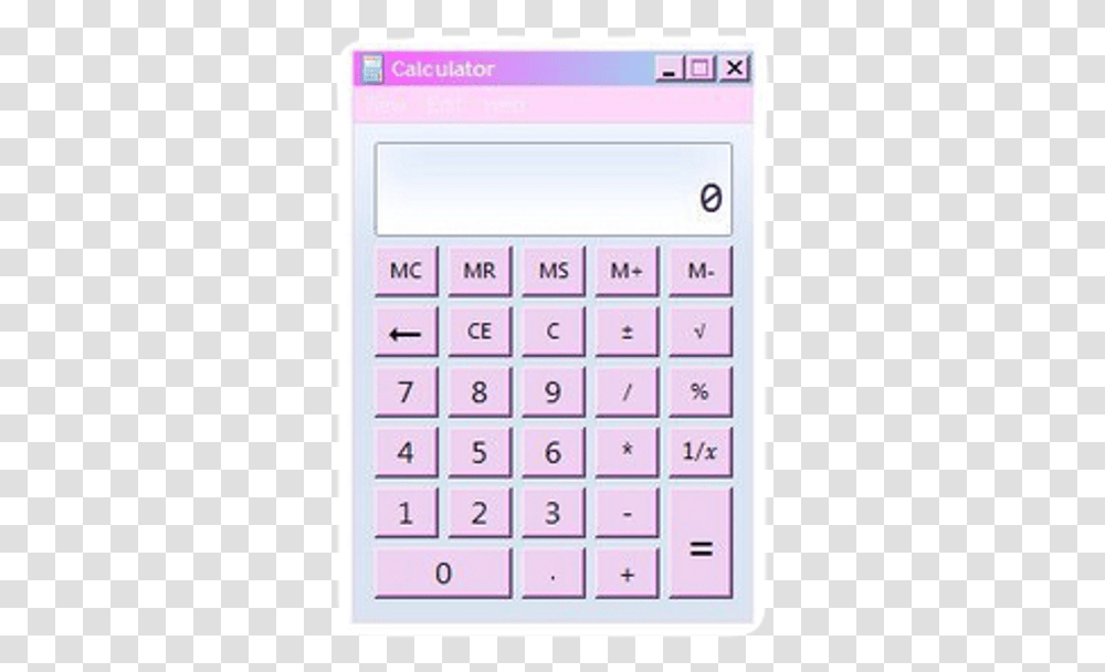 Windows Pastel Grunge Computer Keyboard, Electronics, Calculator Transparent Png