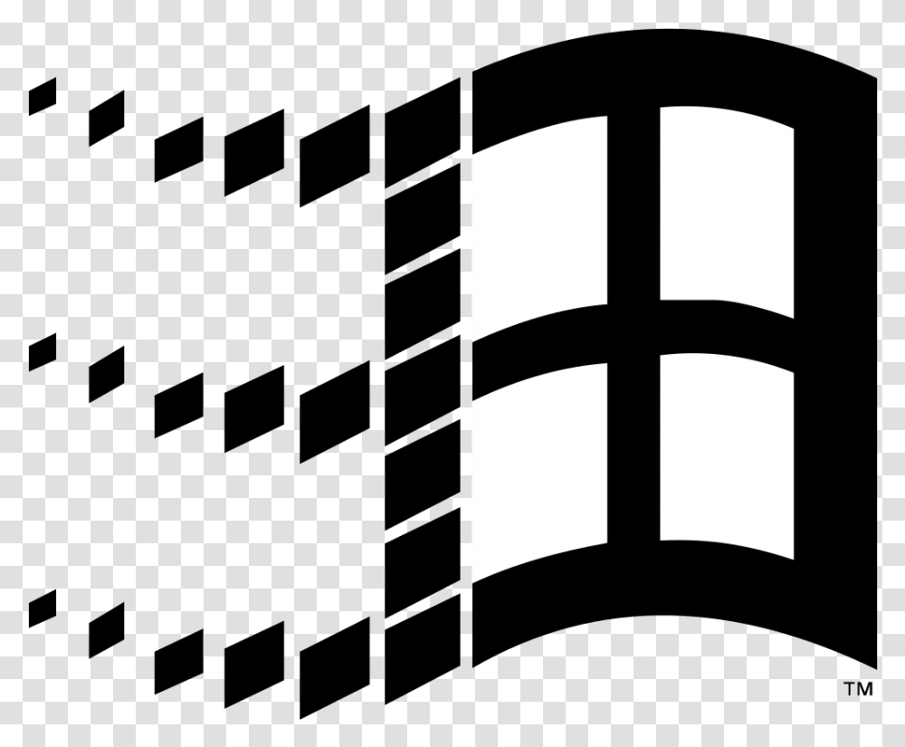 Windows Windows 95 Logo, Stencil, Cross Transparent Png
