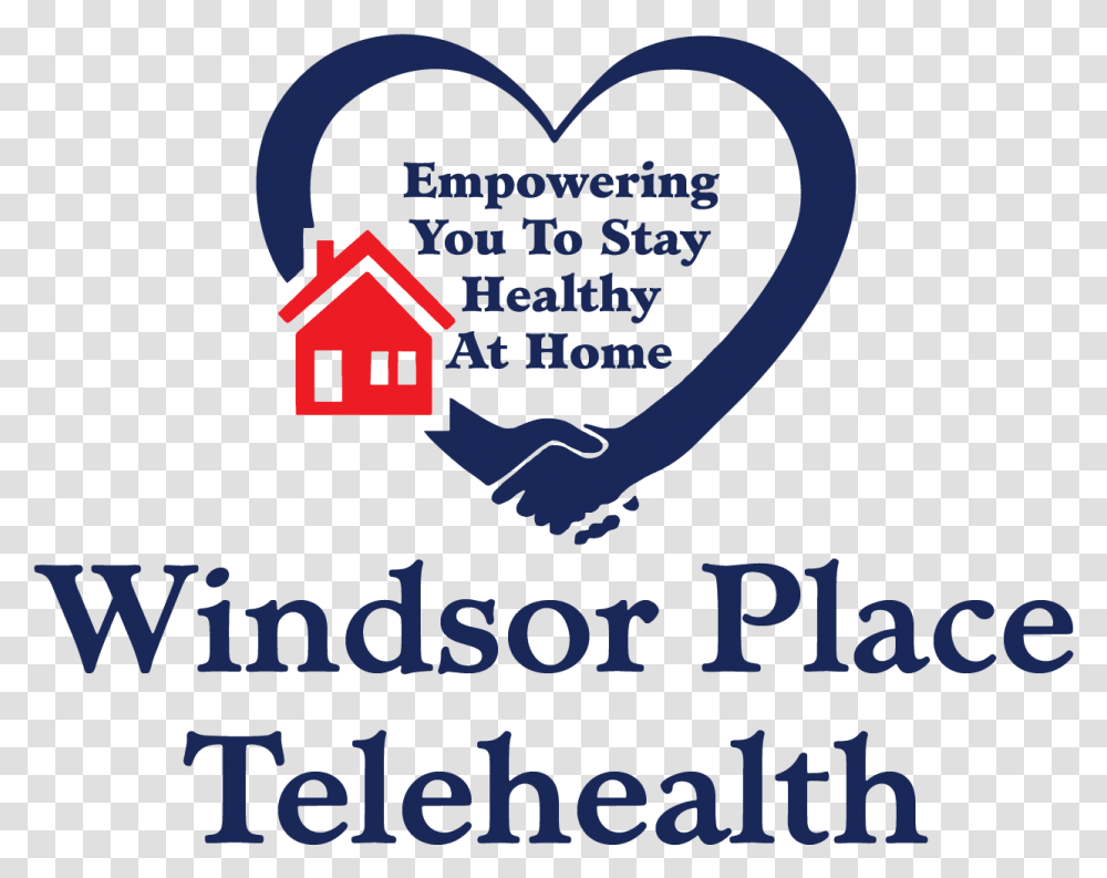 Windsor Place Telehealth Logo Heart, Poster, Advertisement, Light Transparent Png