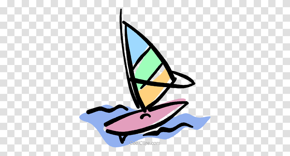 Windsurfing Royalty Free Vector Clip Art Illustration, Sea, Outdoors, Water, Nature Transparent Png