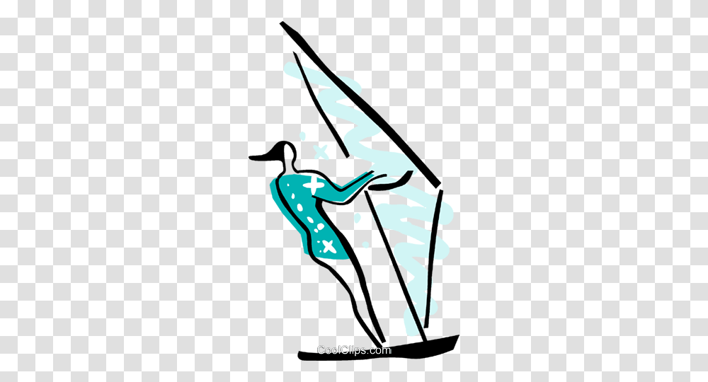 Windsurfing Royalty Free Vector Clip Art Illustration, Outdoors, Animal Transparent Png