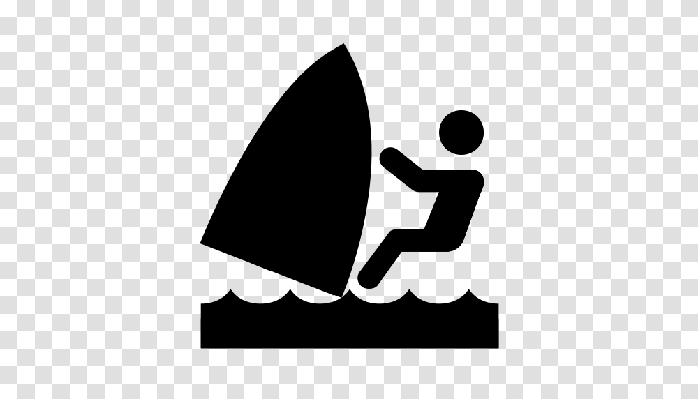Windsurfing Summer Sports Icon With And Vector Format, Gray, World Of Warcraft Transparent Png