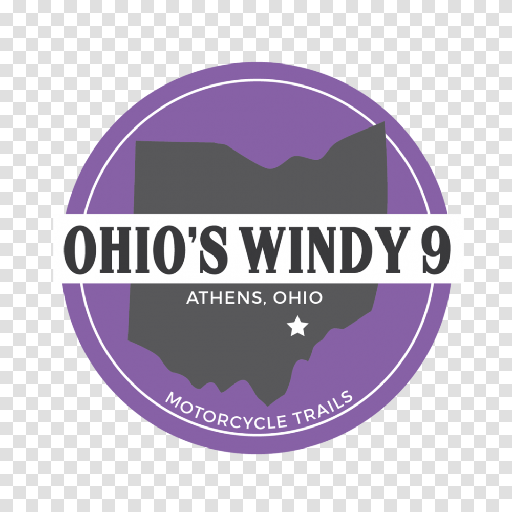 Windy 9 Motorcycle Roads Athens Ohio, Label, Text, Sticker, Logo Transparent Png