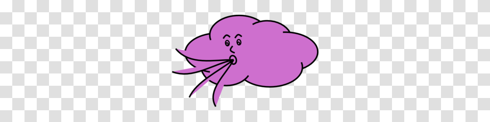 Windy Purple Cloud Clip Art, Animal, Sea Life, Mammal, Invertebrate Transparent Png