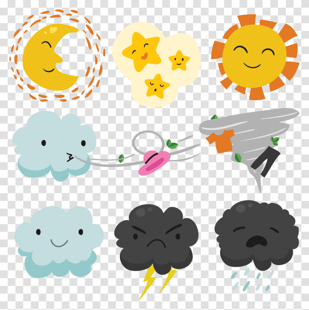 Windy Weather Clipart Cartoon Cute Cloud, Rug, Pattern, Network Transparent Png