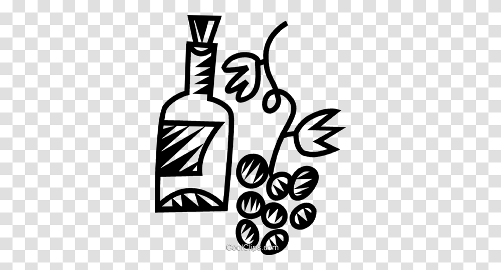 Wine And Grapes Royalty Free Vector Clip Art Illustration, Stencil, Dynamite Transparent Png