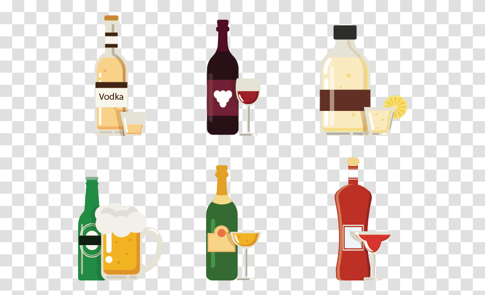 Wine Beer Vodka Alcoholic Beverage Background Alcohol, Cocktail, Liquor, Glass, Label Transparent Png