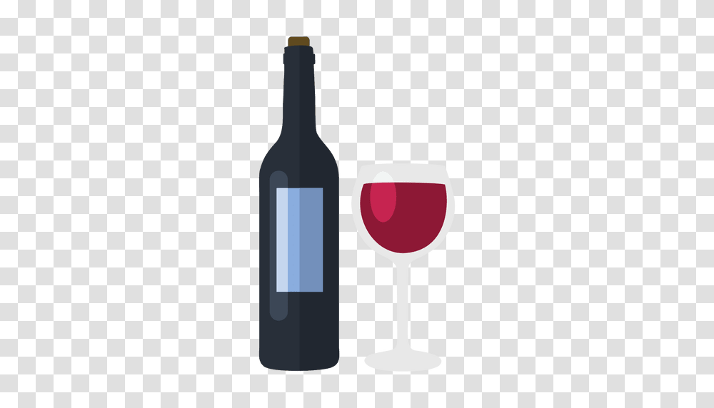 Wine Bottle And Glass, Alcohol, Beverage, Drink, Red Wine Transparent Png