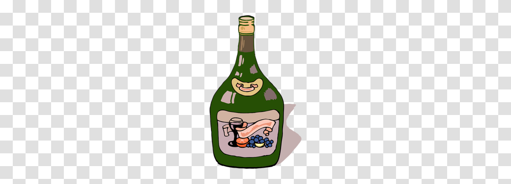 Wine Bottle Outline Clip Art, Beverage, Alcohol, Liquor, Ketchup Transparent Png