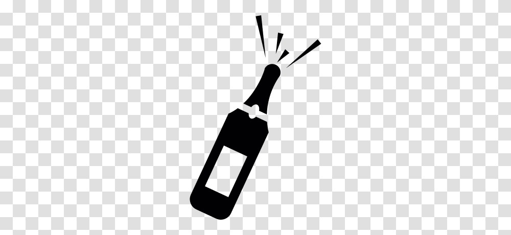 Wine Bottle Outline Clipart Free Clipart, Brush, Tool, Toothbrush Transparent Png