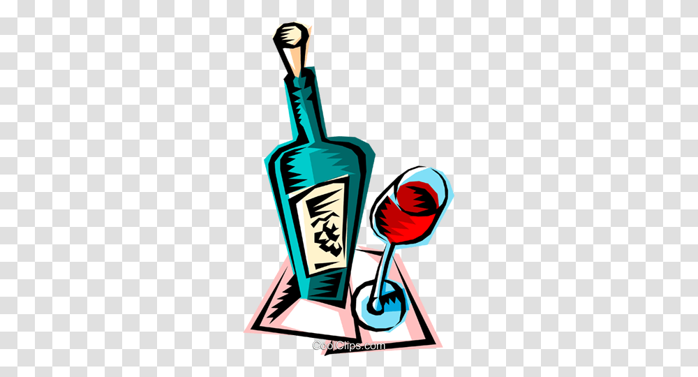 Wine Bottle Royalty Free Vector Clip Art Illustration, Alcohol, Beverage, Drink, Glass Transparent Png