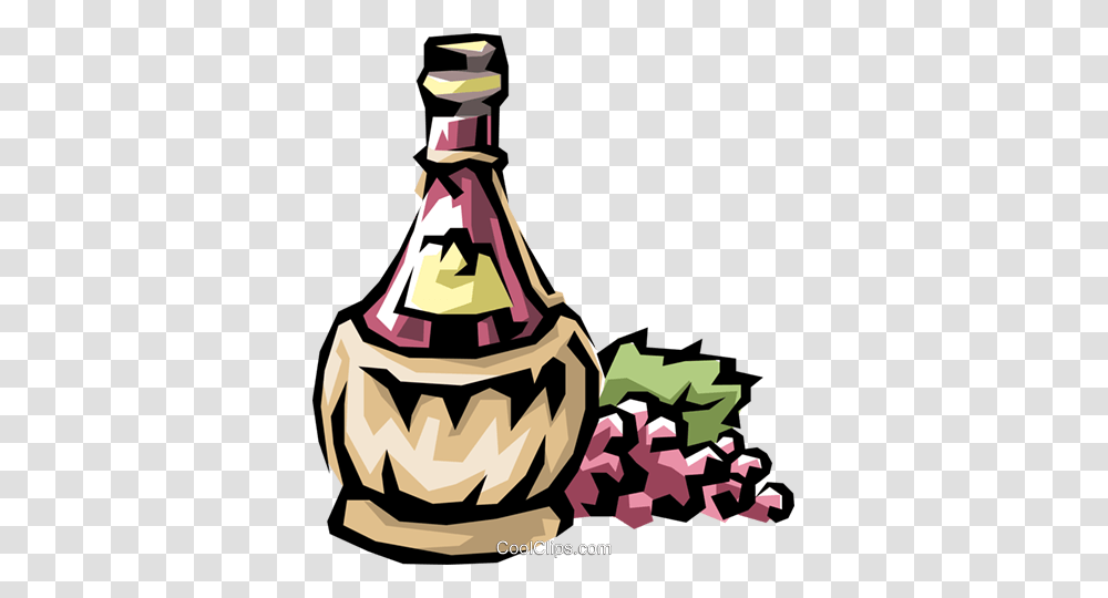 Wine Bottle Royalty Free Vector Clip Art Illustration, Plant, Party Hat, Ink Bottle Transparent Png