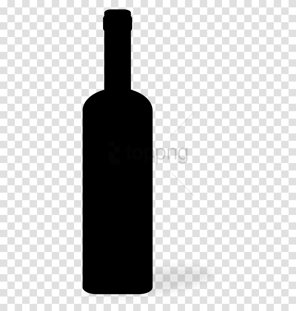 Wine Bottle Silhouette Glass Bottle, Alphabet, Pin Transparent Png