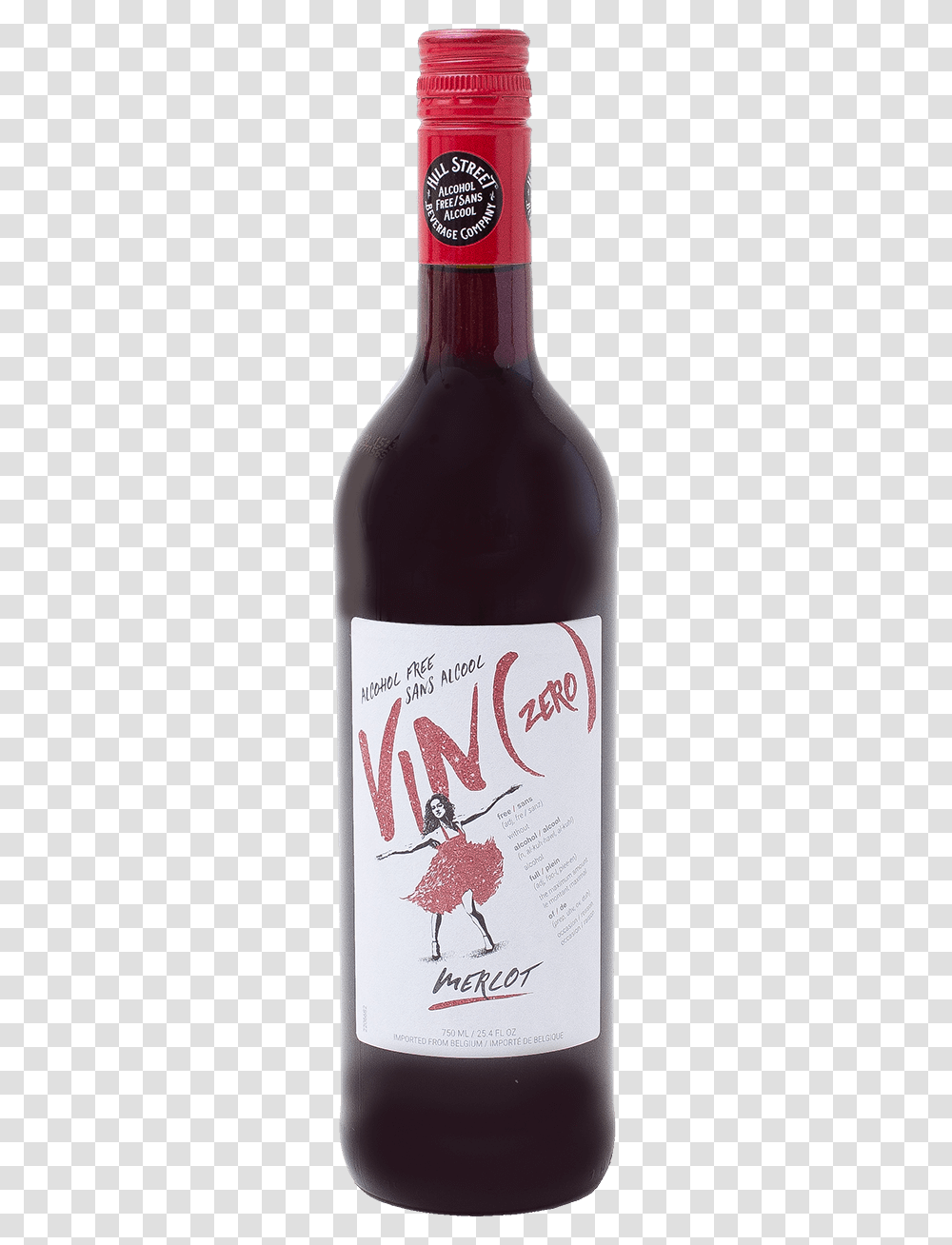 Wine Bottle Vin Zero, Beverage, Alcohol, Red Wine, Ketchup Transparent Png
