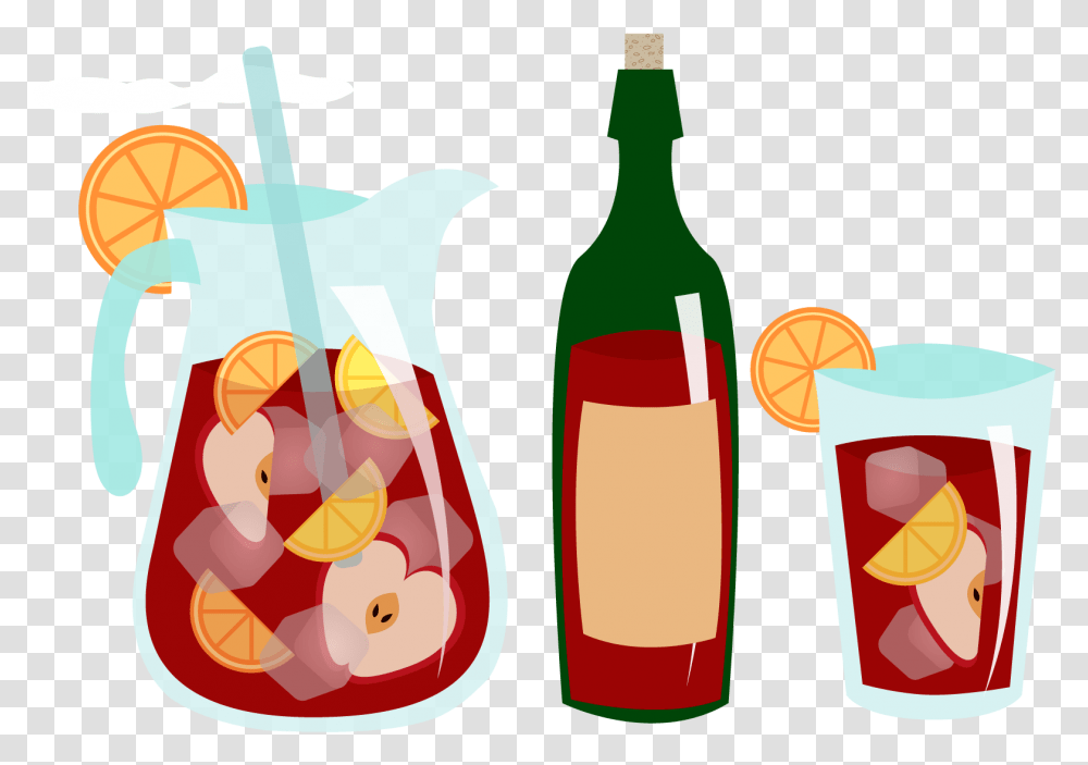 Wine Emoji Sangria Clipart, Beverage, Drink, Alcohol, Bottle Transparent Png