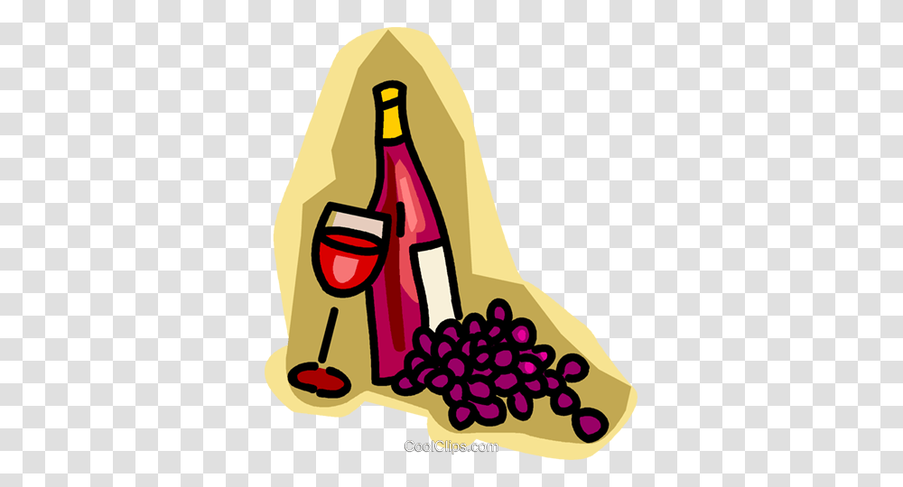 Wine Glass Bottle Grapes Royalty Free Vector Clip Art, Alcohol, Beverage, Drink, Red Wine Transparent Png