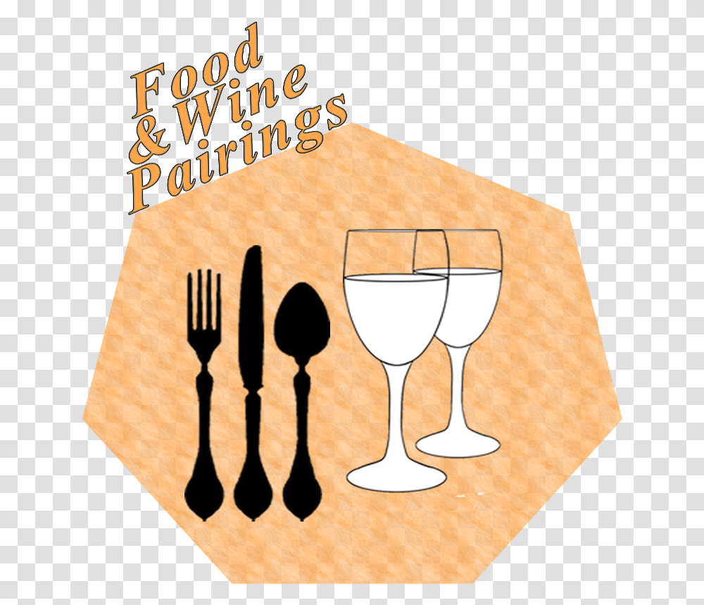 Wine Glass, Fork, Cutlery, Spoon, Alcohol Transparent Png