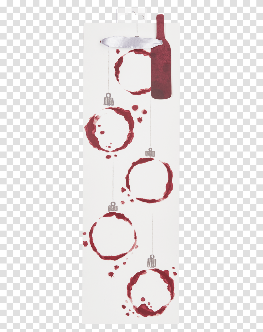 Wine Stain Ornament Single Bottle Wine Bag By Cakewalk Illustration, Paper, Plot Transparent Png