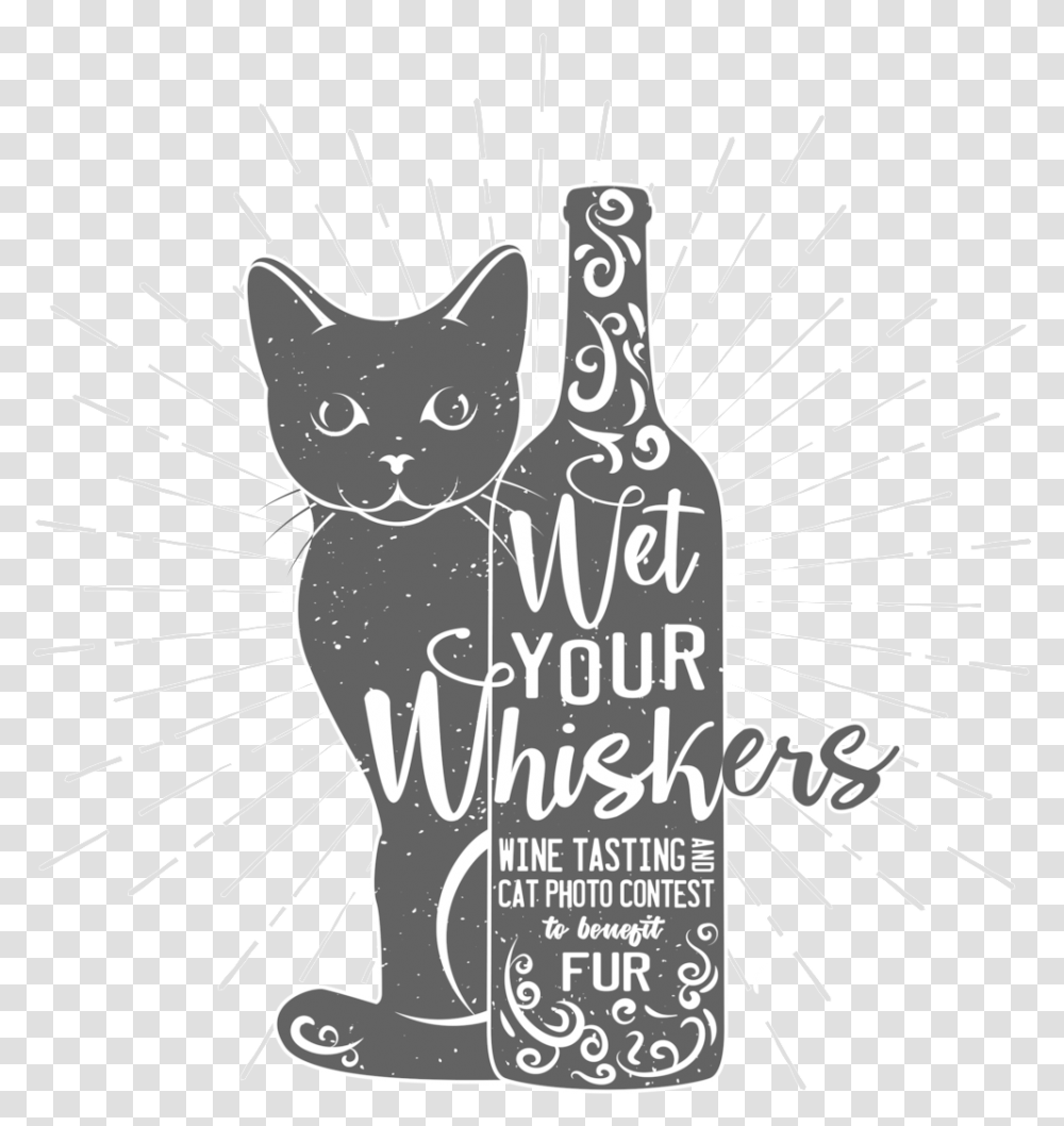 Wine Tasting Logo 2018 Black Cat, Pet, Mammal, Animal, Egyptian Cat Transparent Png
