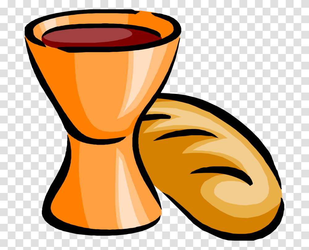 Wine White Bread Eucharist Sacramental Bread, Drum, Percussion, Musical Instrument, Glass Transparent Png