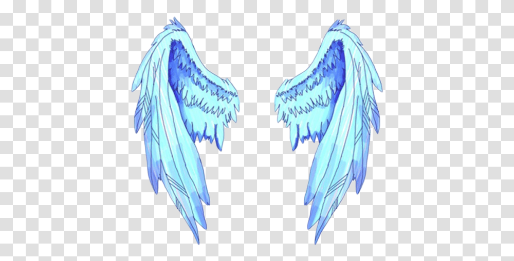 Wing Clipart Picsart Blue Angel Wings, Archangel, Person, Human Transparent Png