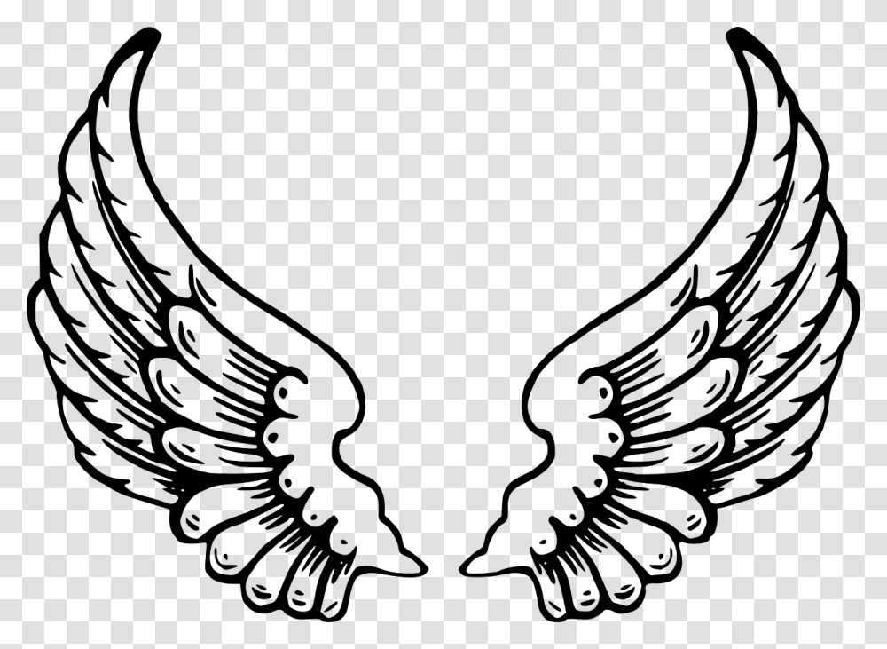 Wing Coloring Page, Gray, World Of Warcraft Transparent Png