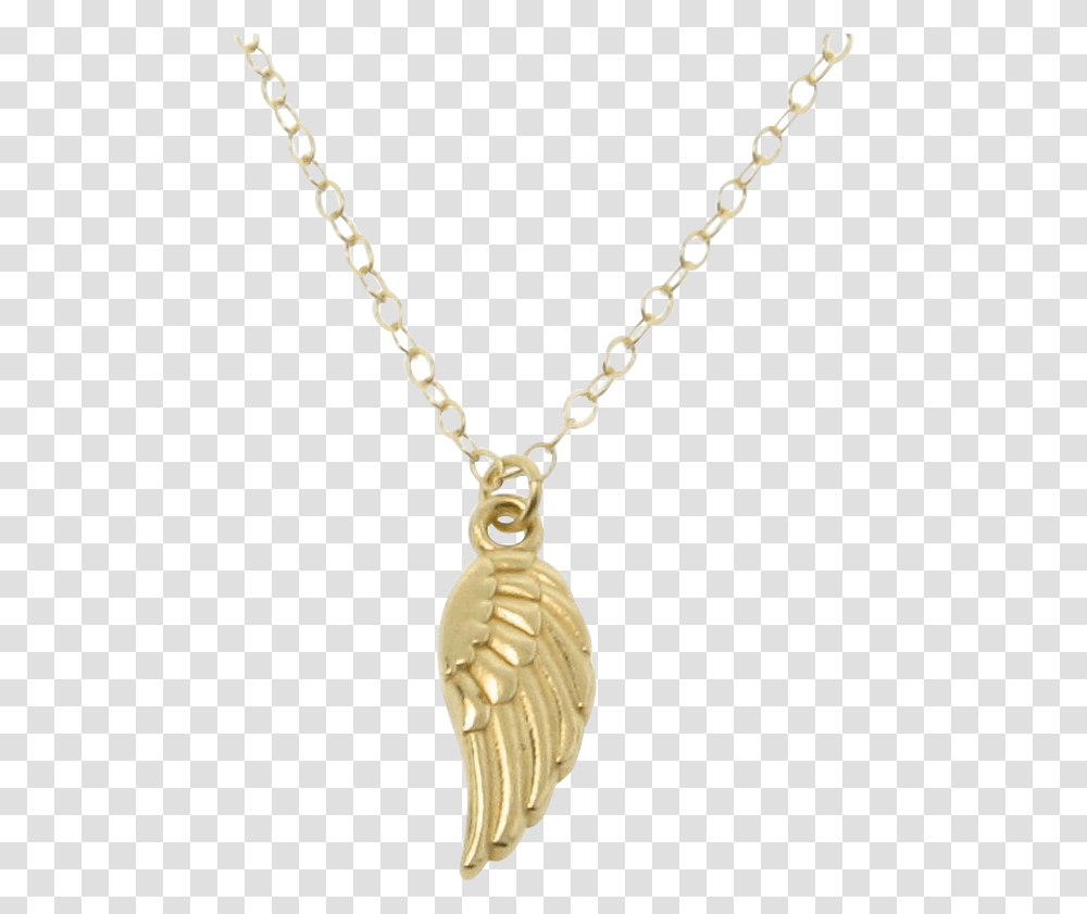 Wing Pendant Guardian Angel Necklace Gold Small, Jewelry, Accessories, Accessory, Diamond Transparent Png