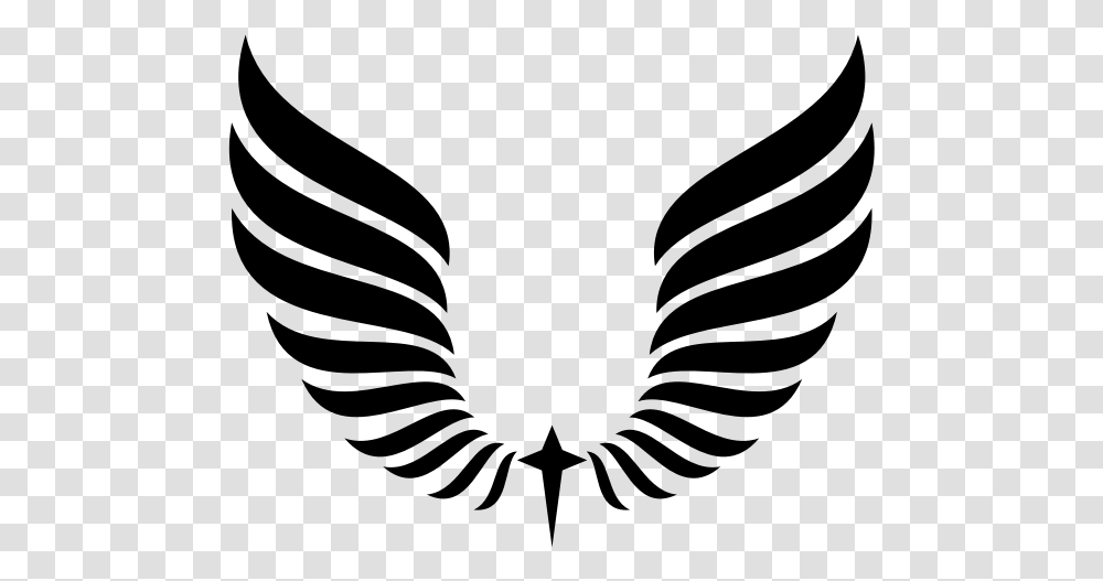 Wing Silhouette Cut File 2020, Gray, World Of Warcraft Transparent Png