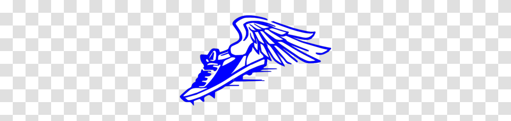 Winged Foot Blue And White Clip Art, Jay, Bird, Animal Transparent Png