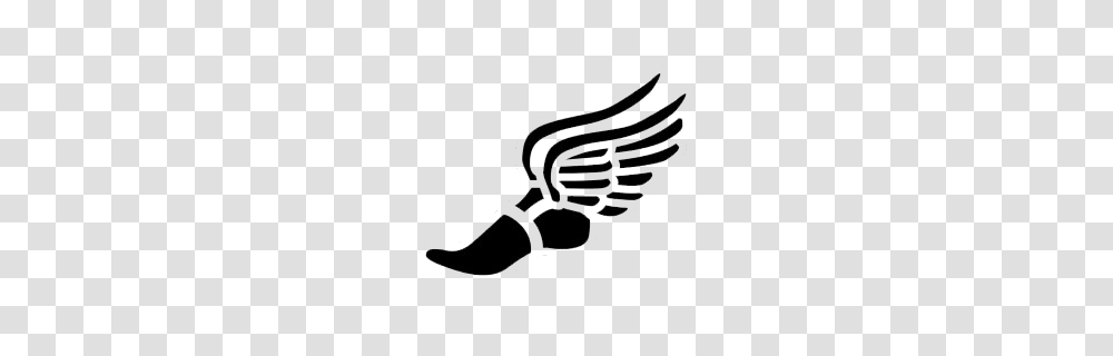 Winged Foot In Logo Ideas Track Running, Apparel, Label Transparent Png