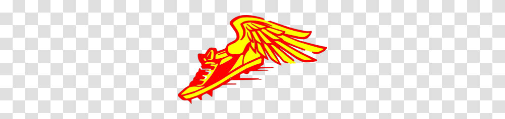Winged Foot Red And Yellow Clip Art, Animal, Wasp, Insect, Invertebrate Transparent Png