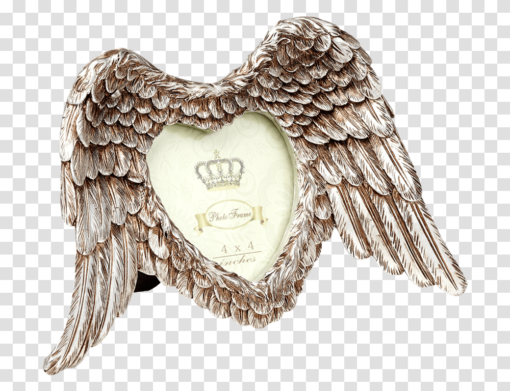 Winged Love Photo Frame Heart, Bird, Animal, Figurine Transparent Png