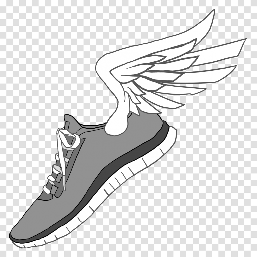 Кроссовок с крыльями логотип
