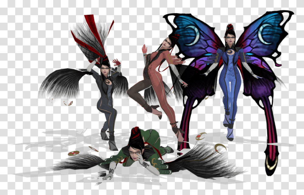 Wingfictional Charactergraphic Designart Bayonetta 3 Fan Art, Person, Statue, Sculpture, Comics Transparent Png