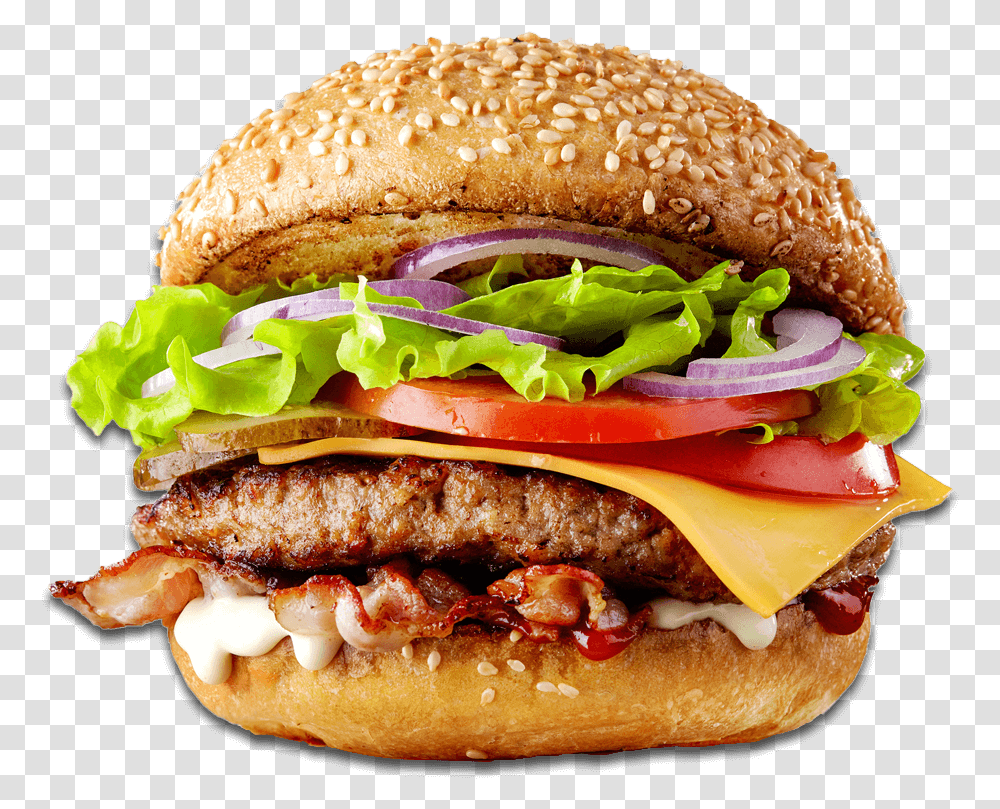 Wings Avenue Hamburguesas Hamburger With White Background, Food Transparent Png