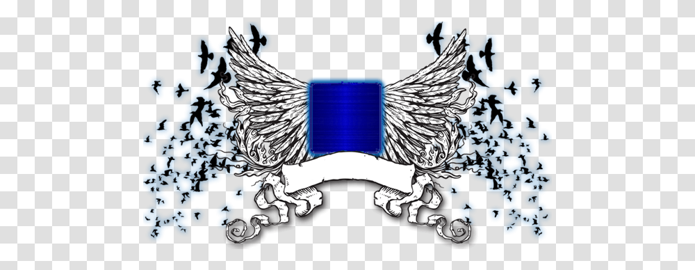 Wings Birds Shield Shield Blue Wings, Symbol, Emblem, Animal, Logo Transparent Png