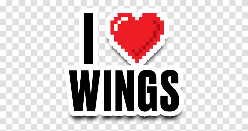 Wings Black Heart 8 Bit, Label, Text, Logo, Symbol Transparent Png
