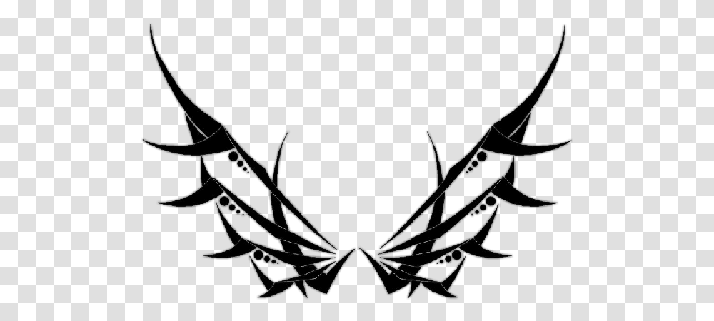 Wings Black Tattoo Design Tribal Cool Awesome, Spider Web, Person, Human, Nature Transparent Png