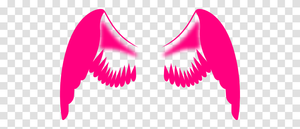 Wings Clipart Pink, Mouth, Teeth, Tongue Transparent Png