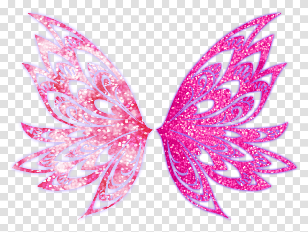 Wings Fairy Fairies Fairywings Cute Kawaii Sparkles Winx Club Butterflix Wings, Pattern, Ornament, Animal, Fractal Transparent Png