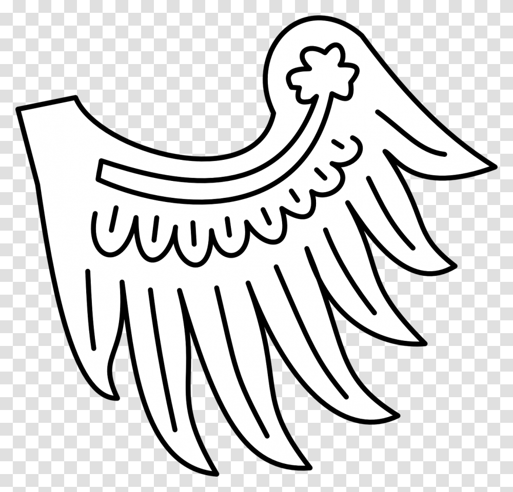 Wings Heraldic, Emblem, Stencil, Logo Transparent Png