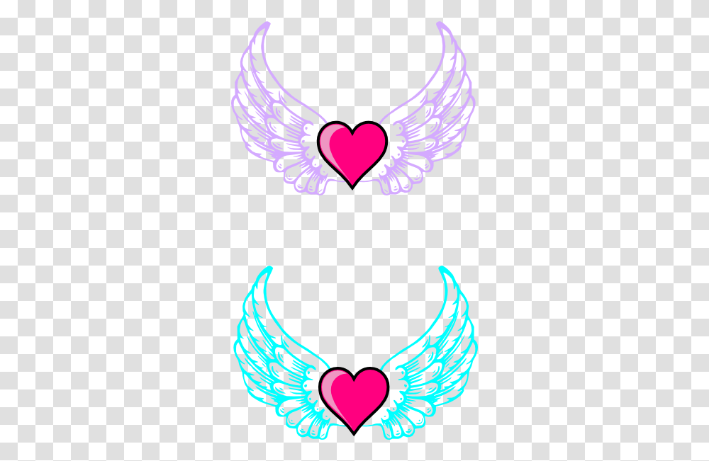 Wings N Pink Heart Clip Art, Necklace, Jewelry, Accessories, Accessory Transparent Png