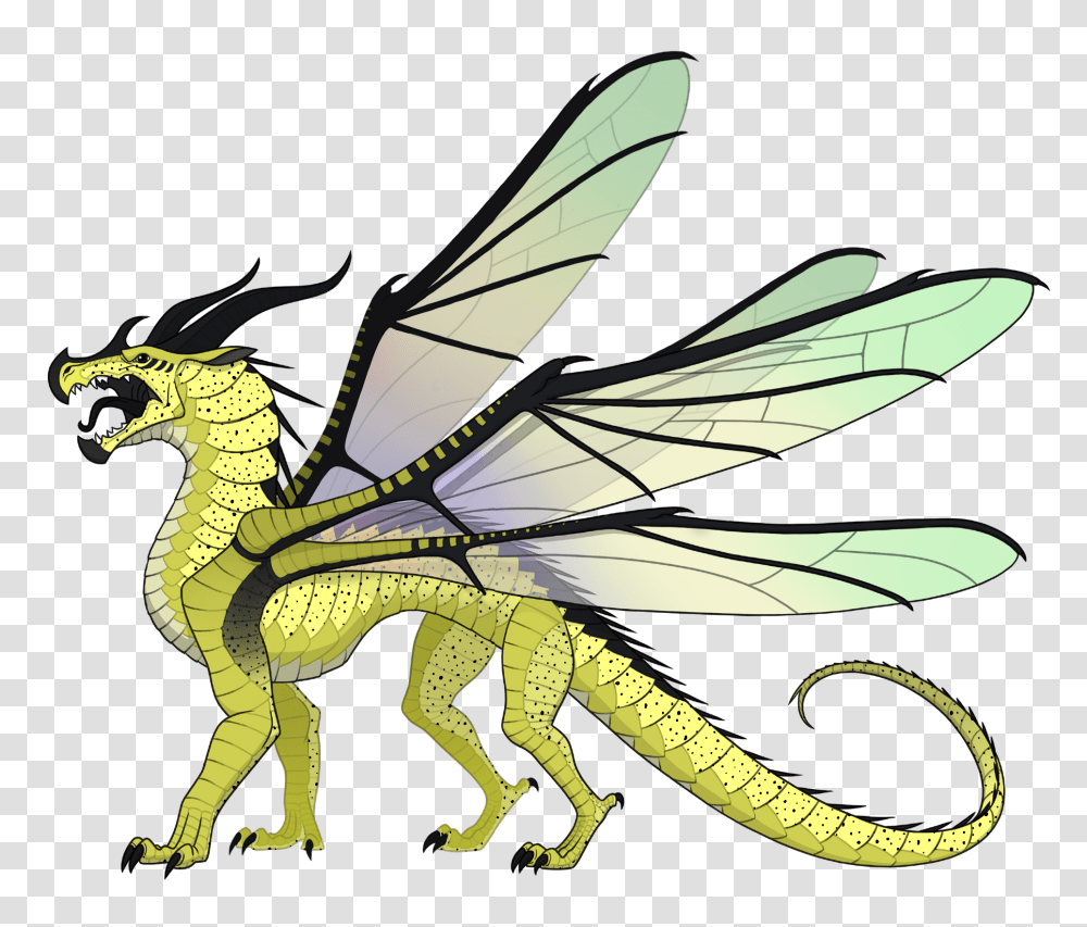 Wings Of Fire Blue And Cricket Clipart Wings Of Fire Hivewing, Dragon, Animal, Insect, Invertebrate Transparent Png