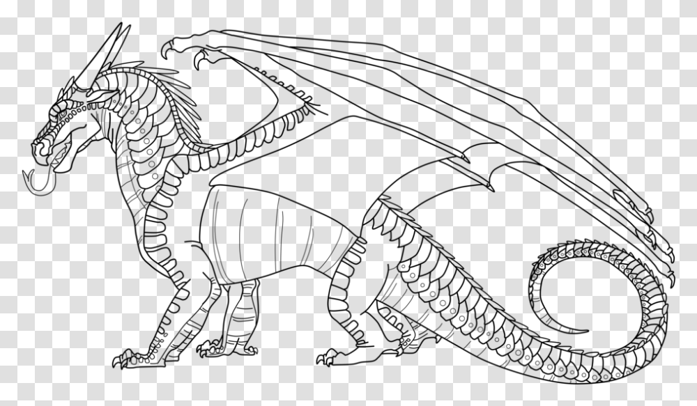 Wings Of Fire Free To Use Nightwing Lineart By Lunarnightmares981 Wings Of Fire Nightwing Base, Gray, World Of Warcraft Transparent Png