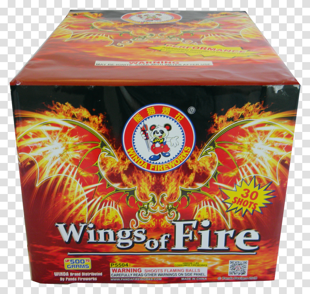 Wings Of Fire - 30 Shot Winda Fireworks, Box, Poster, Advertisement, Flyer Transparent Png
